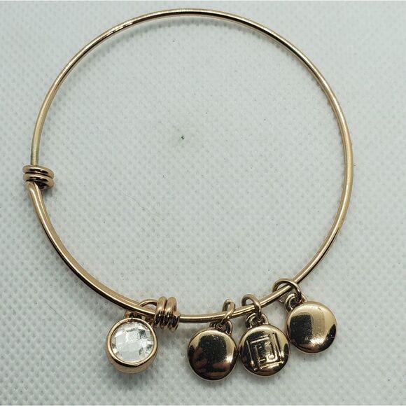 Liz Claiborne Gold Colored Bangle Bracelet - Picture 5 of 5